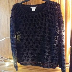 Black weaved sweater!